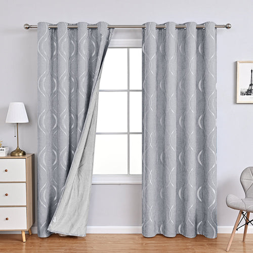 BowLift | FloralElegance Curtains - Luxury Chenille Flower Print Curtains