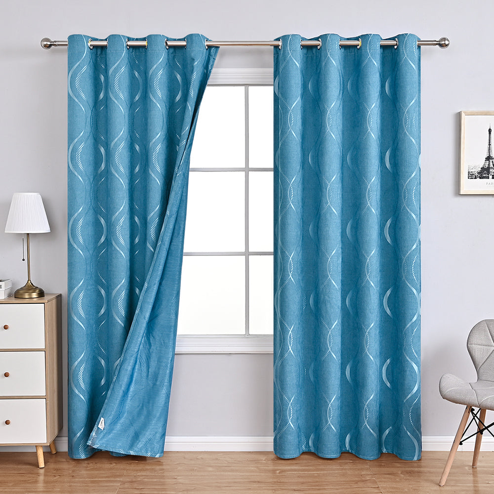 BowLift | FloralElegance Curtains - Luxury Chenille Flower Print Curtains