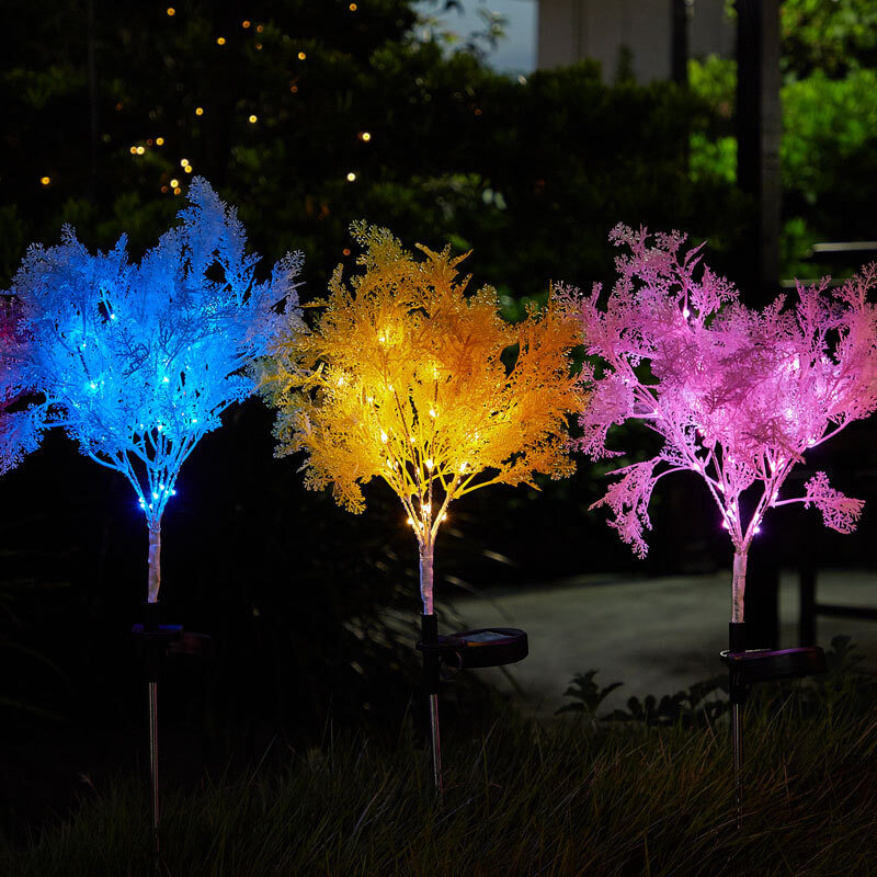 Modern Creative Colorful Simulation Fog Solar LED Outdoor Patio Lawn Ground Insert Landscape Light | Bowlift