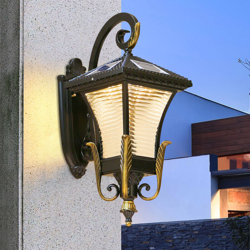 European-style Retro Aluminum Waterproof Outdoor 1-Light Wall Sconce Lamp | Bowlift