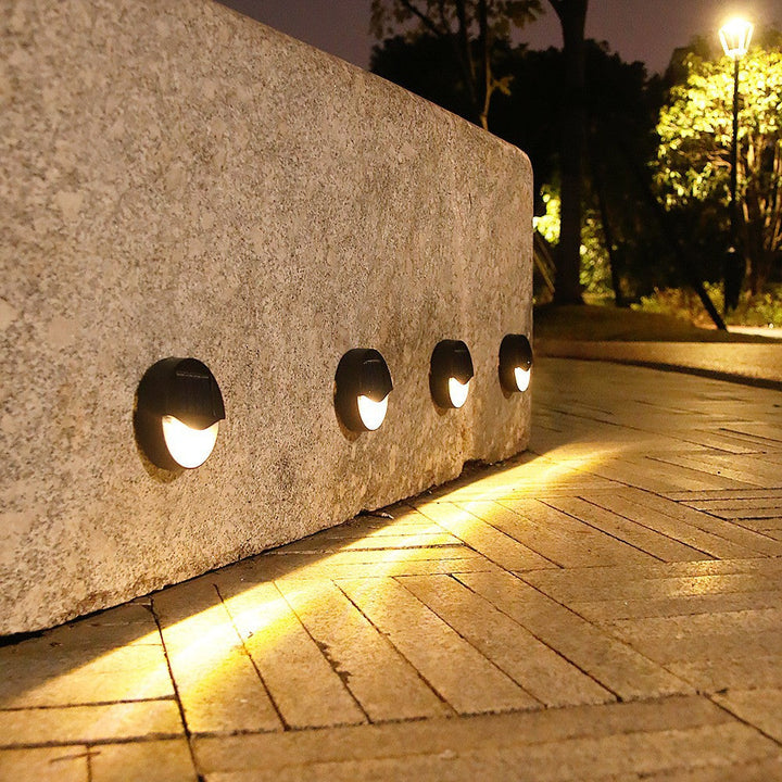 Outdoor Solar Round Square LED Waterproof Patio Step Light | Bowlift