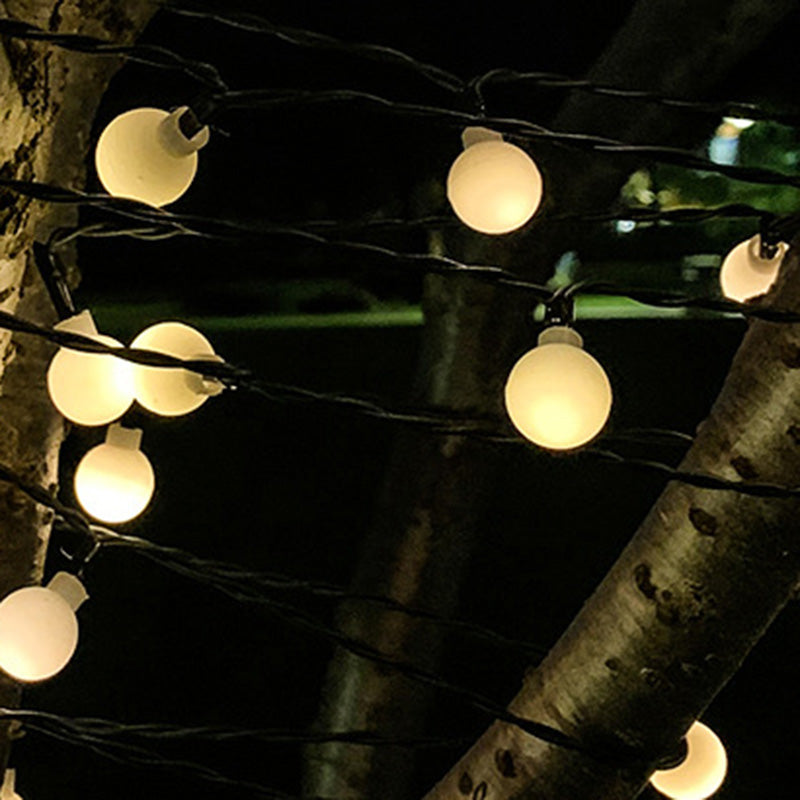 BowLift | Modern Art Deco Waterproof Solar PVC Rubber Acrylic Snow Bee Ball Crystal Ball Teardrop LED String Lights Outdoor Light For Garden
