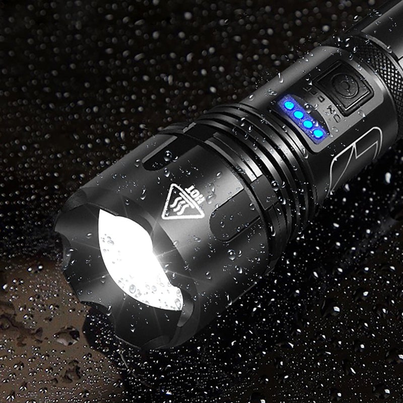 Waterproof Usb Rechargeable Glare Flashlight | Bowlift