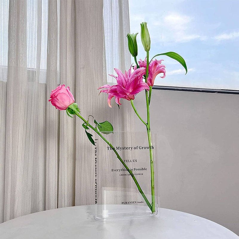 BowLift | Book Shape Acrylic Vase