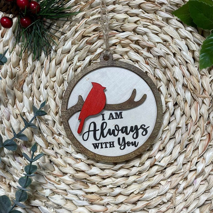 BowLift | Cardinal Bird Wooden Christmas Ornament