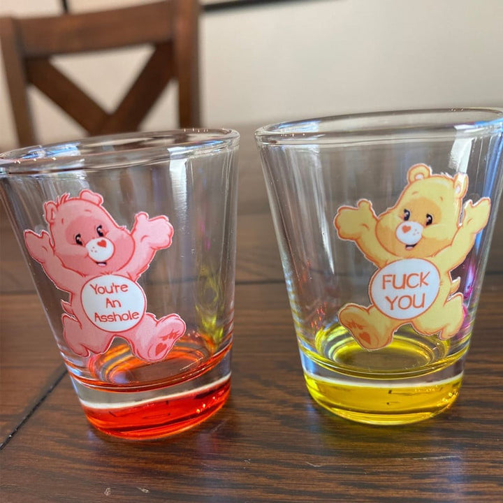 Swear Bears Shot Glasses Set, 6 Pieces | Bowlift
