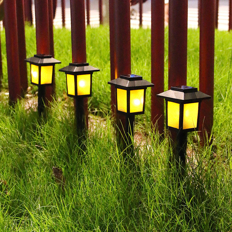 Modern Minimalist Waterproof Solar Square ABS PVC LED Outdoor Landscape Light For Garden | Bowlift