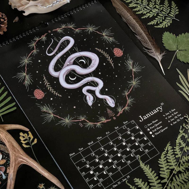 BowLift | 2023 Dark Forest Moon Calendar