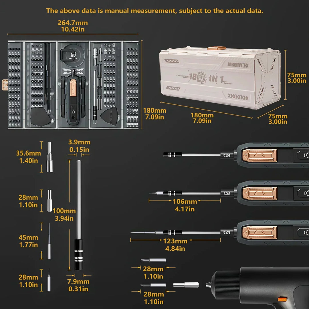 BowLift | Saker 180 In 1 Precision Screwdriver Set