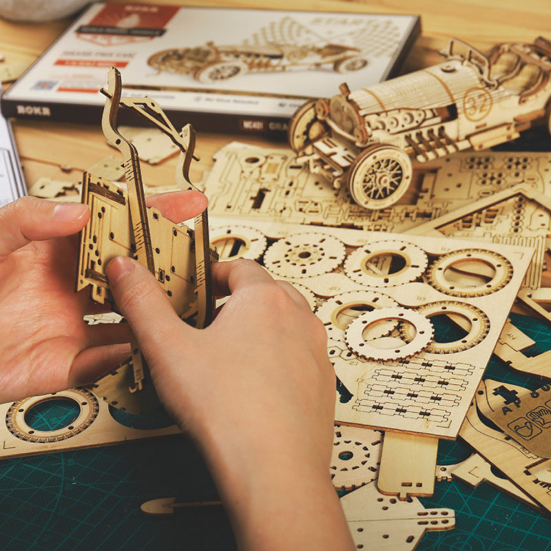 Puzzle Model Mechanical Made of Wood Super | Bowlift