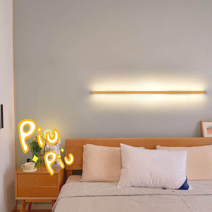 BowLift | ZenBeam Japanese LED Wall Light | Solid Wood Design | Modern Accent Lighting