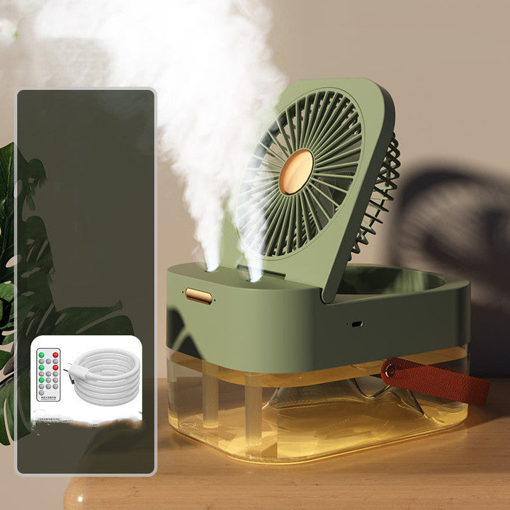 Portable Spray Fan With Night Light | Bowlift