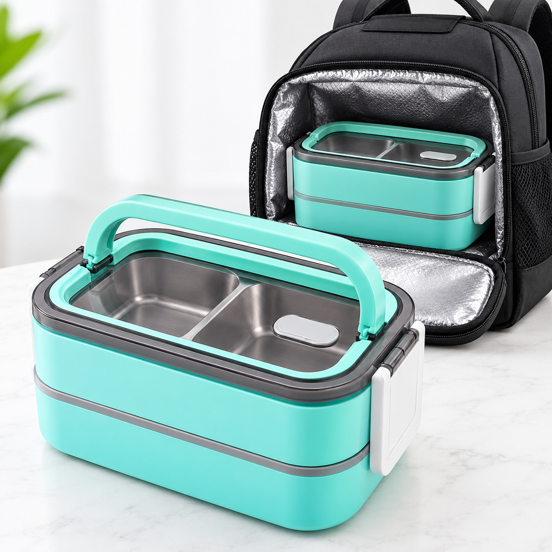 Stackable Two-Tier Leakproof Compartment Bento Lunch Box Bowlift