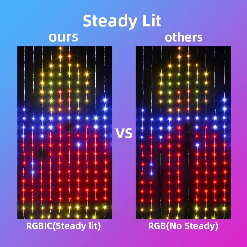 BowLift | Color Waves LED Curtain Sync Lights