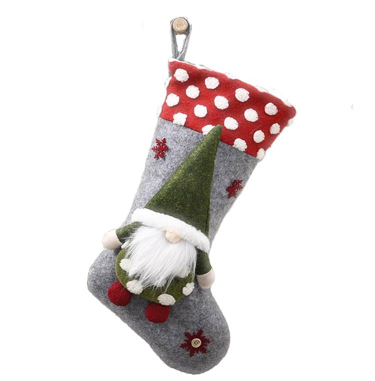 BowLift | Christmas Decorative Supplies Lambswool Three-dimensional Christmas Socks