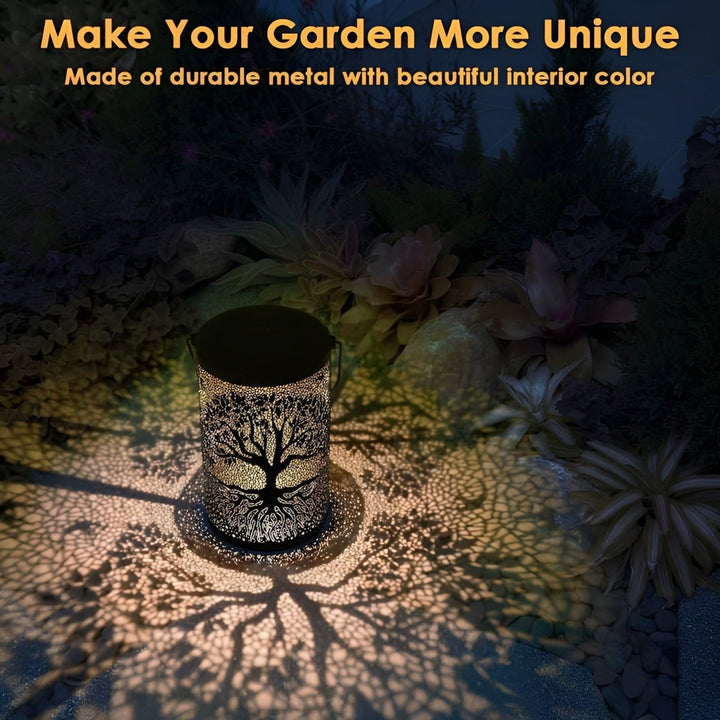SolarArt Lantern - Luxury Metal Art Decoration Solar Outdoor Lantern | Bowlift