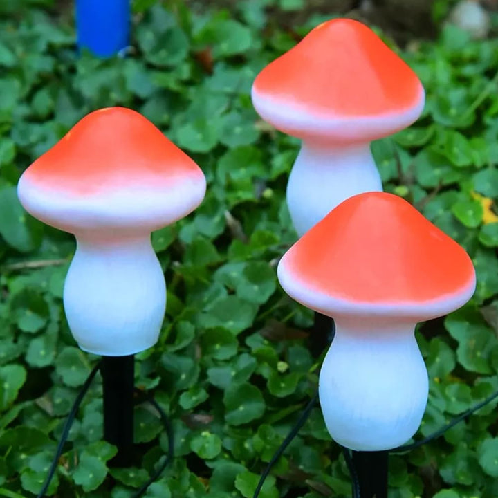 Solar LED Lamp - 3 pieces - mushrooms | Bowlift