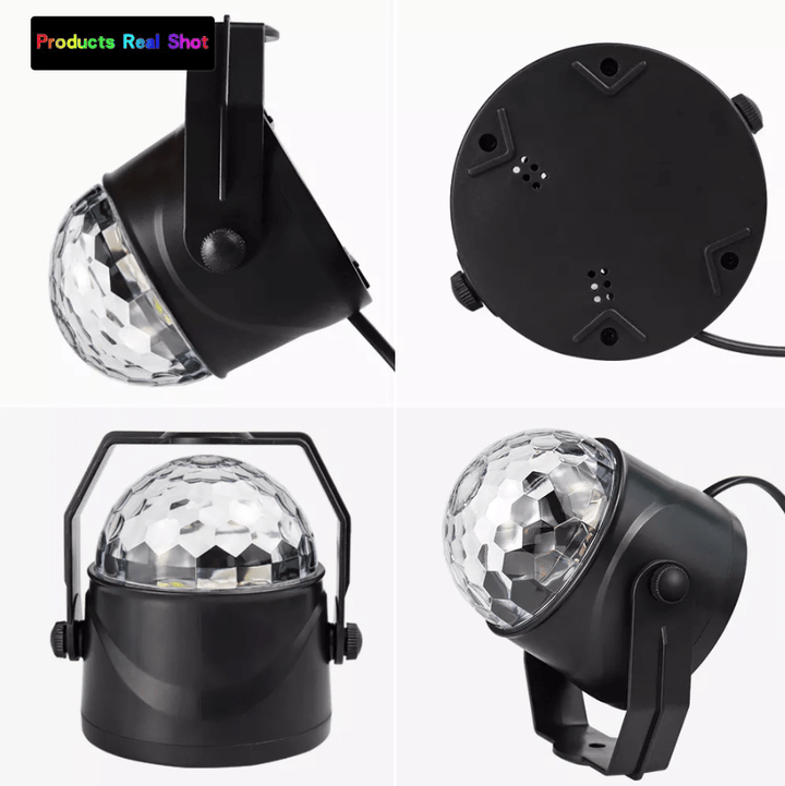 Rotating LED disco ball with remote control | Bowlift