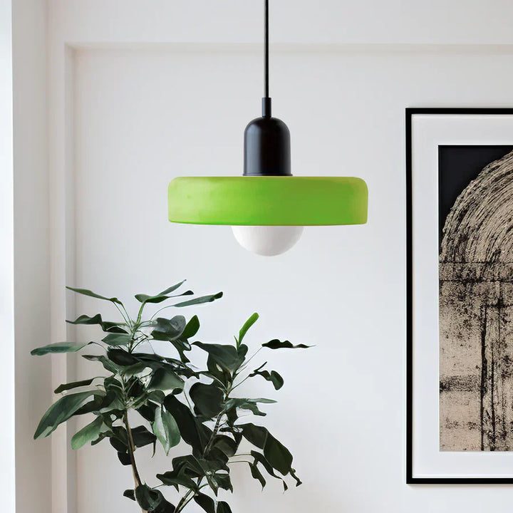 Scandinavian Pendant Light for Living Room and Dining Room – Minimalist Design with AdjustaBowlifte Height – Glass | Bowlift