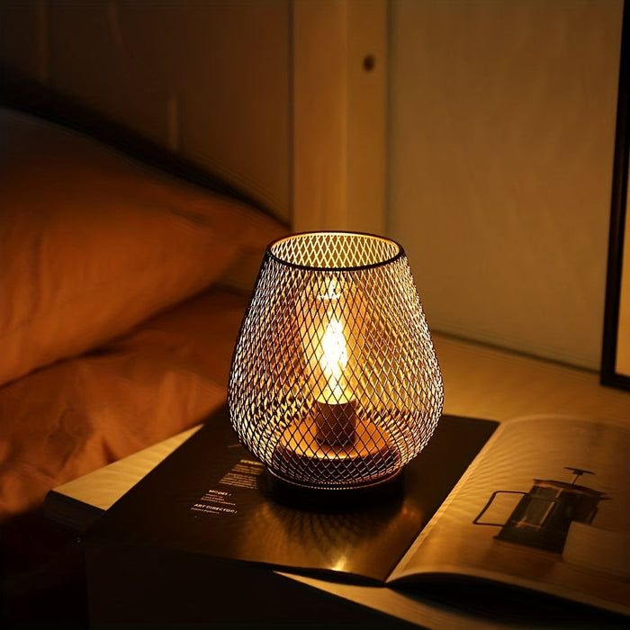 BowLift | AuroraMesh Table Lamp Set – Industrial Style with Warm Ambient Lighting