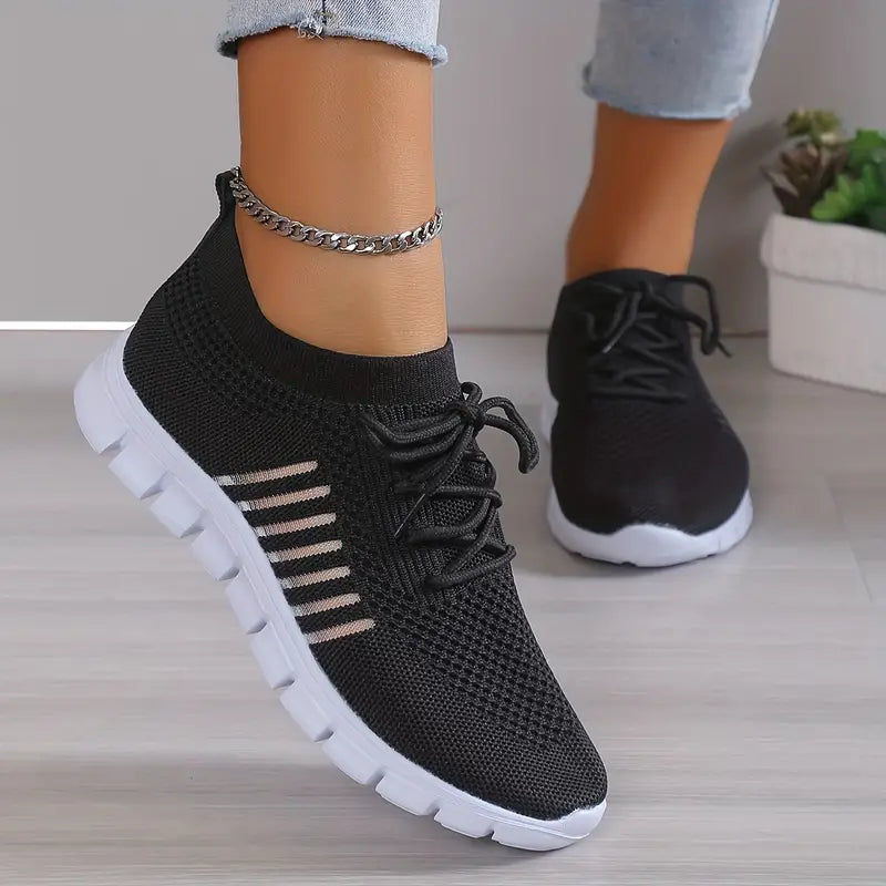 BowLift | Breathable Lace-Up Running Trainer Sneakers
