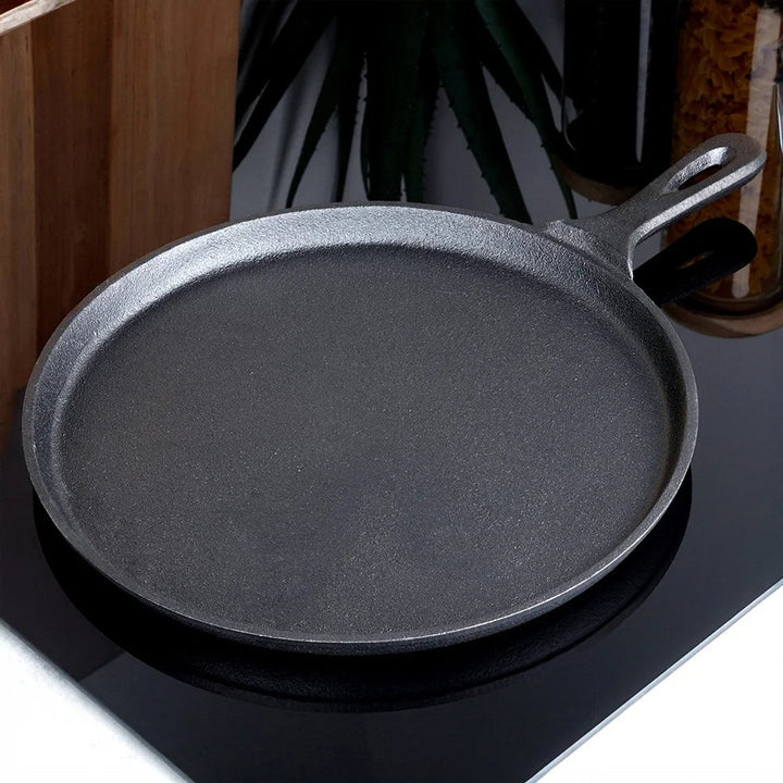 Cast iron pan 26 cm for even frying results | Bowlift
