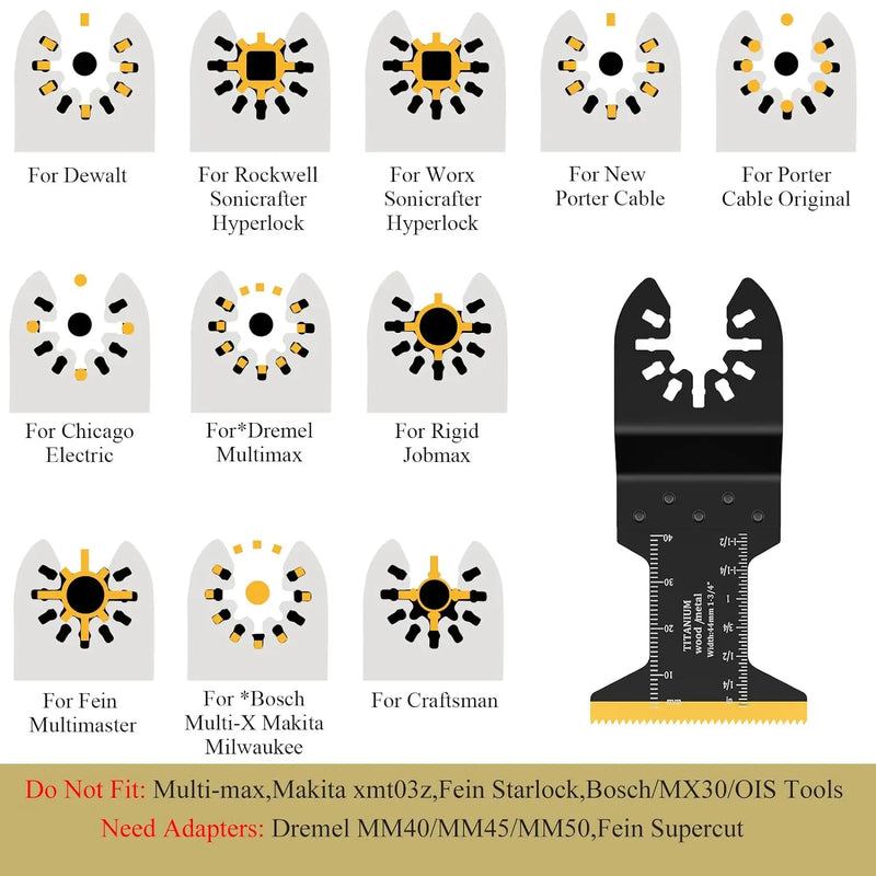 Oscillation blades set made of high-carbon steel | Bowlift