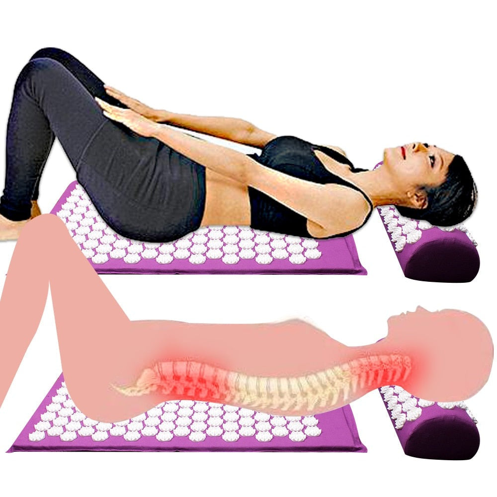 RelaxPress – Acupressuur Yogamat en Kussenset Bowlift