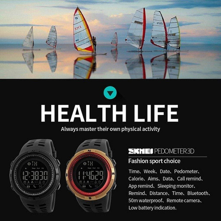 BowLift | Men Smart Chrono Calories Pedometer Multi-Functions Sports Watches
