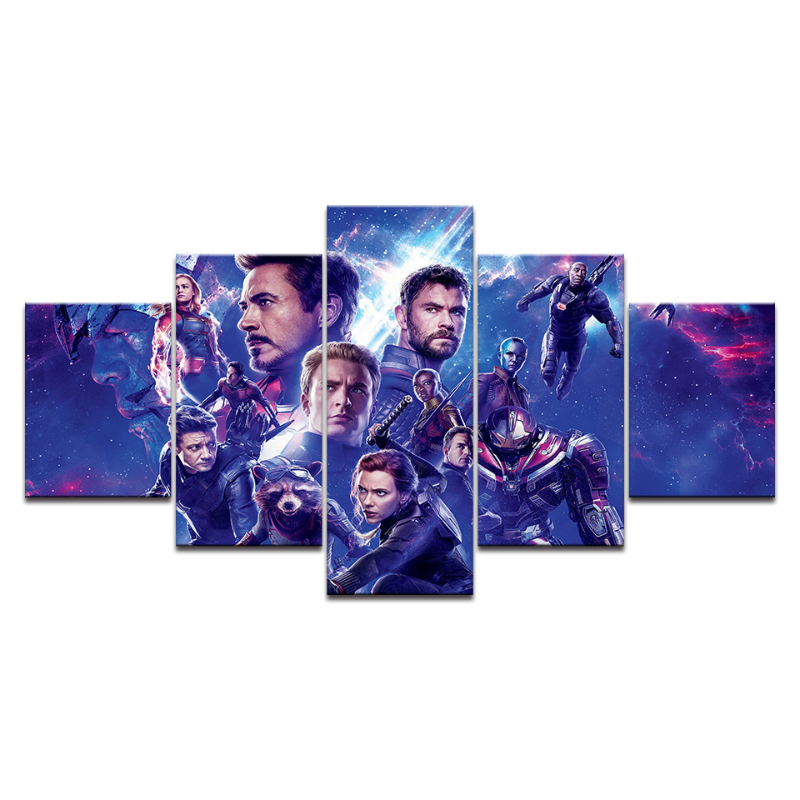 5 Piece Astral Defenders - Canvas Wall Art Painting | Bowlift