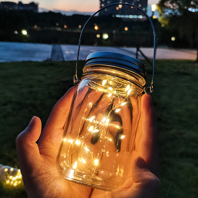 Modern Art Deco Waterproof Solar Glass Stainless Steel Copper Wire Star LED String Lights Outdoor Lighting For Garden | Bowlift