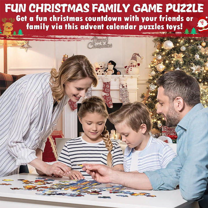BowLift | Christmas Jigsaw Puzzles Advent Calendar  - Christmas Gift