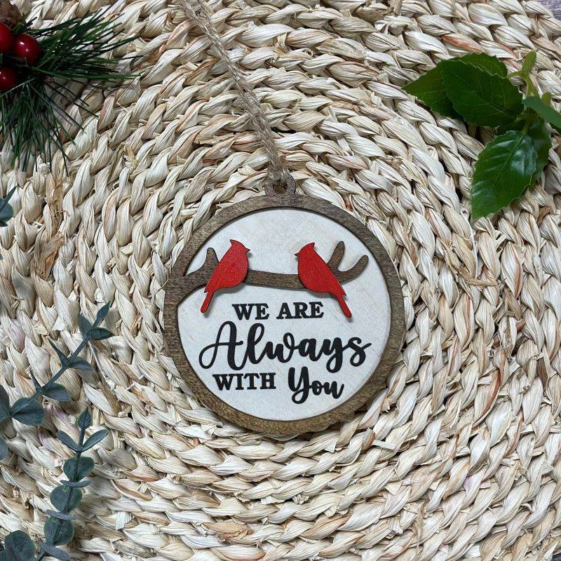 BowLift | Cardinal Bird Wooden Christmas Ornament