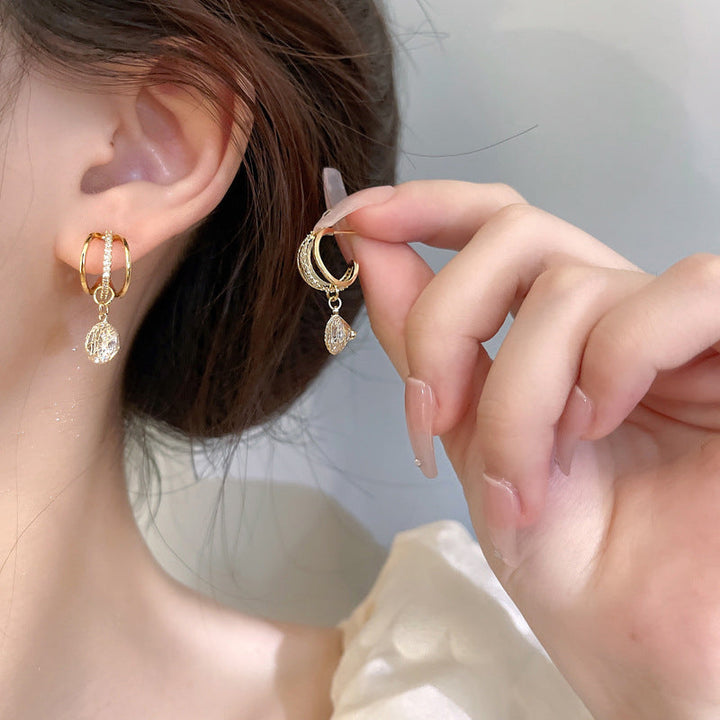 BowLift | Fashion Diamond Crown Earrings