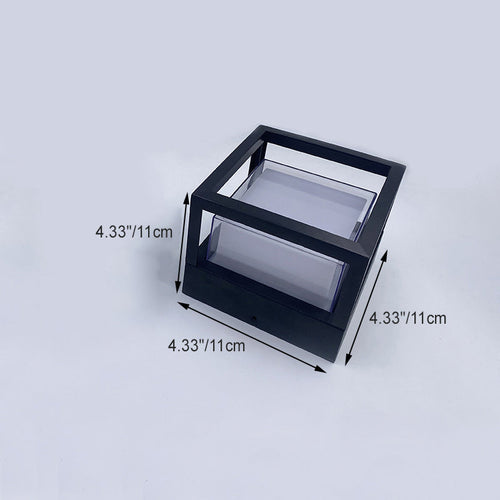 Modern Minimalist Waterproof Square Aluminum Acrylic LED Outdoor Wall Sconce Lamp For Garden | Bowlift