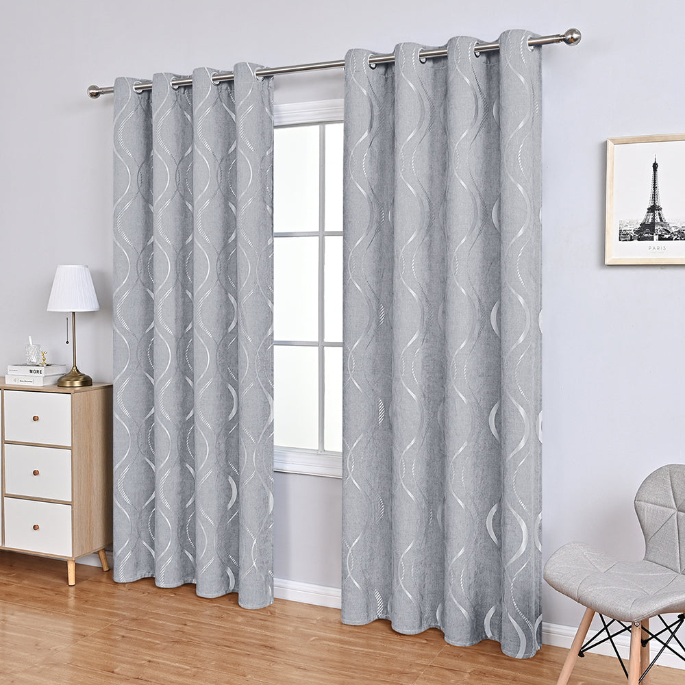 BowLift | FloralElegance Curtains - Luxury Chenille Flower Print Curtains