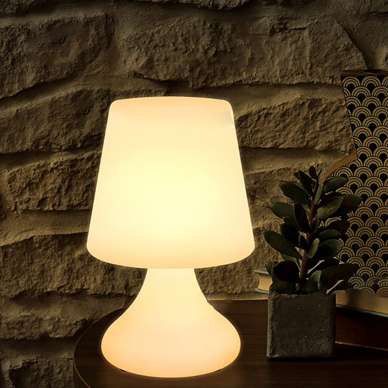 Modern Minimalist PE Cup Shape USB LED Table Lamp Night Light For Outdoor Patio | Bowlift