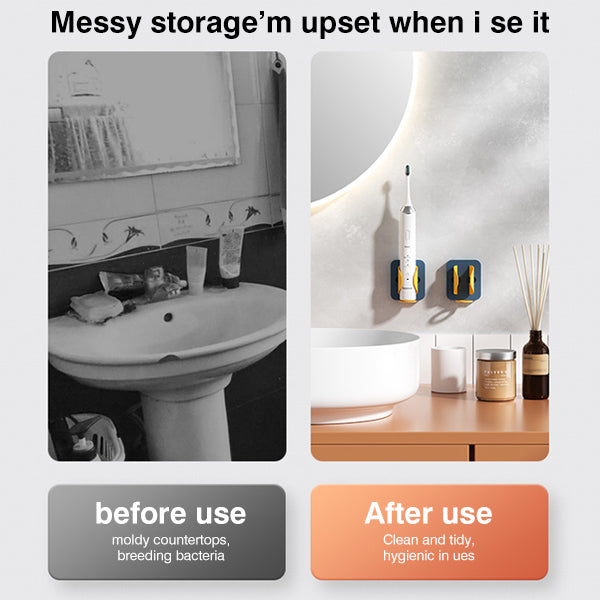 BowLift | Adhesive Wall Mounted Electric Toothbrush Gravity Holder