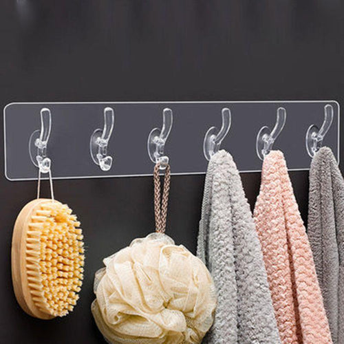 BowLift | Multifunctional transparent 6 hooks