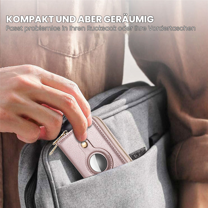 BowLift | Intelligent AirTag-Zip RFID Leather Wallet
