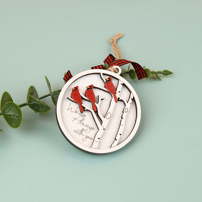 BowLift | Handmade Memorial Ornament with Cardinals