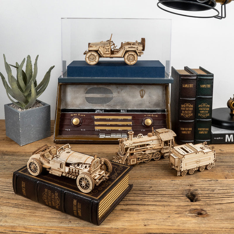 Puzzle Model Mechanical Made of Wood Super | Bowlift