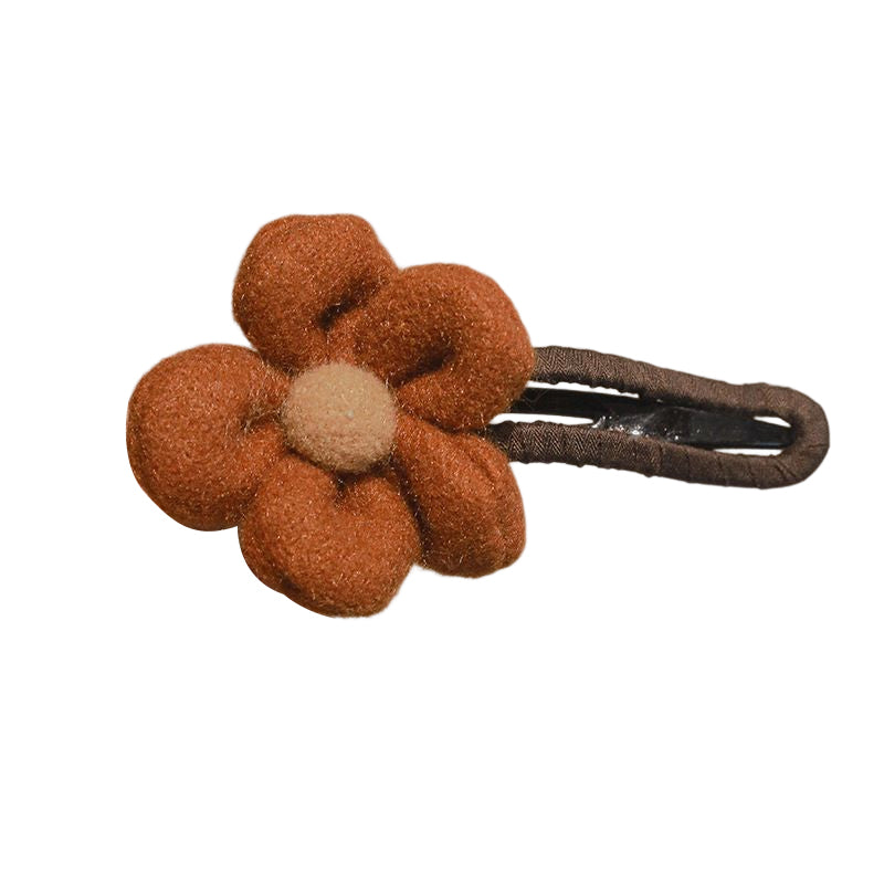 Elegant Plush Flower Hairpins Bowlift