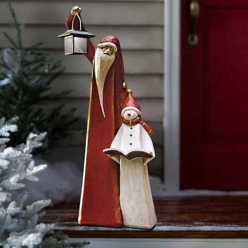 BowLift | Forest Snowman with Solar Lantern