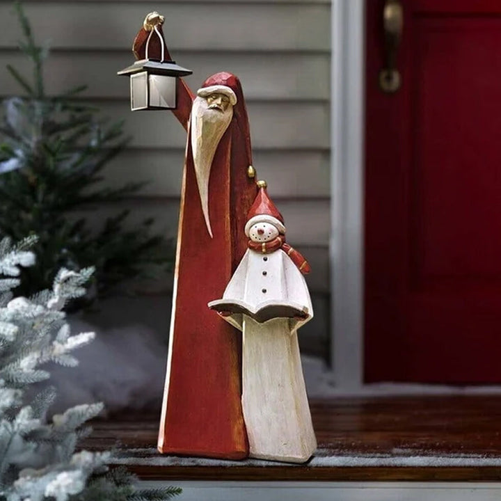 BowLift | Forest Snowman with Solar Lantern