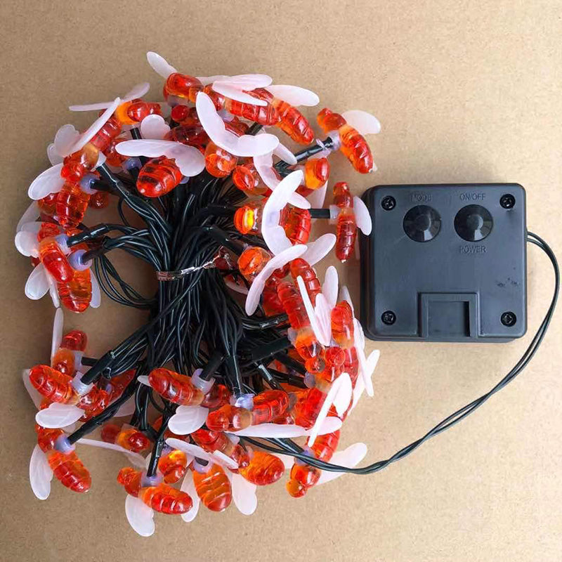 BowLift | Modern Art Deco Waterproof Solar Honey Bees Decoration Plastic LED Outdoor String Light For Garden