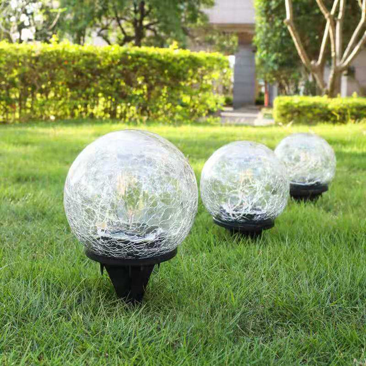 Solar Modern Minimalist Glass Floor Decoration LED Outdoor Landscape Light | Bowlift