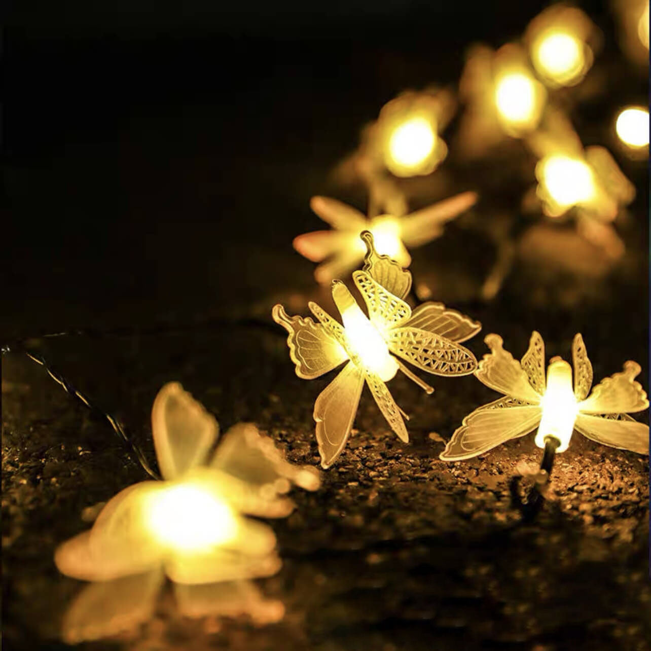 BowLift | Luminelle LED String Lights | Butterfly Design | For Garden, Balcony & Terrace | Outdoor Decor