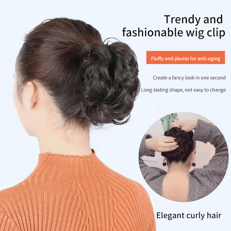 Bun Clipping Flower Buds Wig | Bowlift