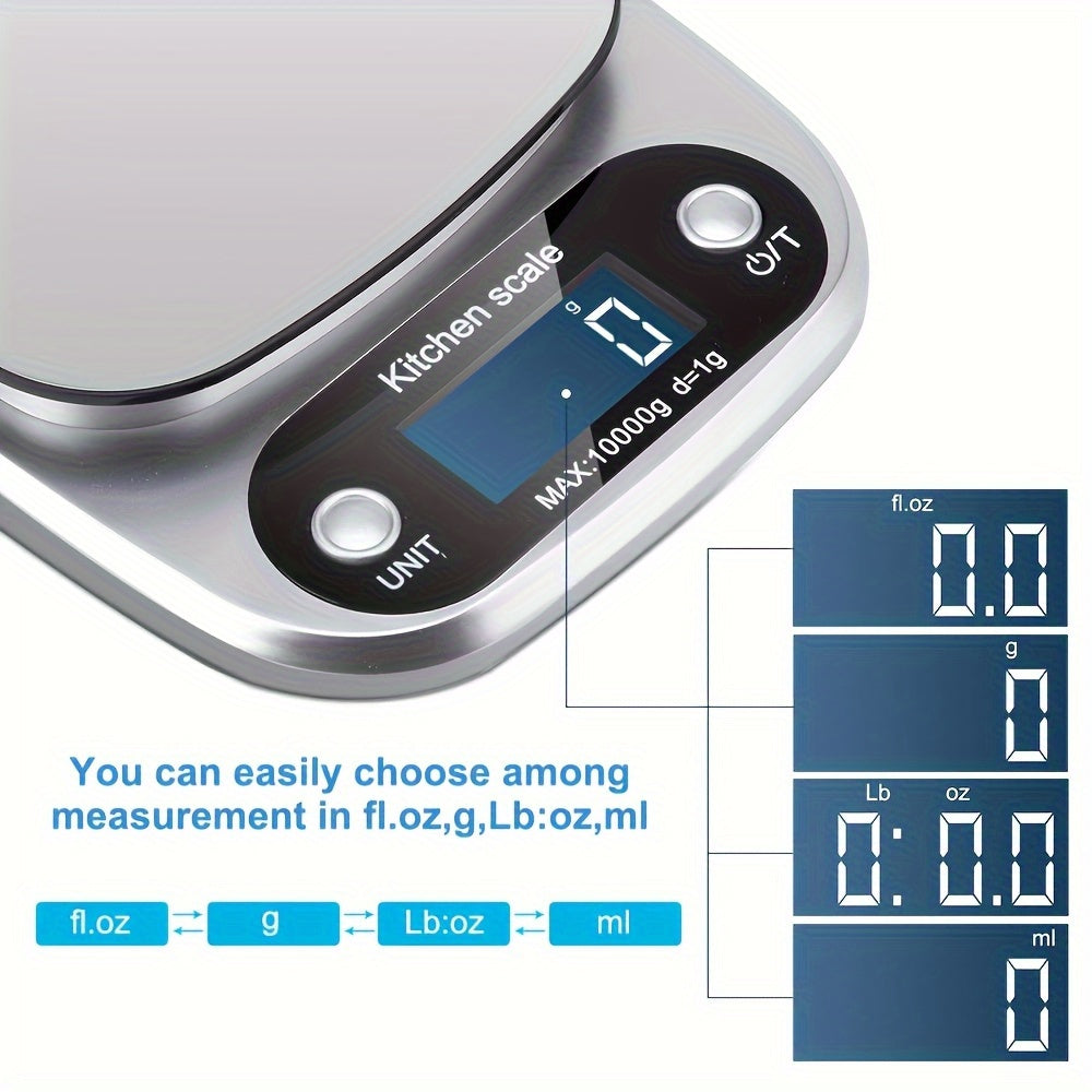 Digital kitchen scale stainless steel | Bowlift